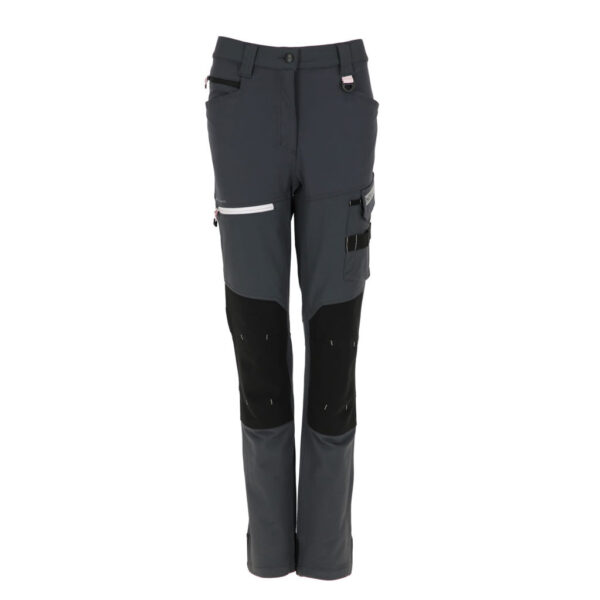 Pantalon Rin Gris Oscuro/Gris Claro Mujer, detalle - Pantalones | MerchLAB
