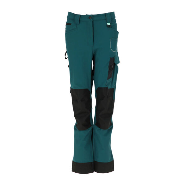 Pantalon Sena Esmeralda/Negro Mujer, detalle - Pantalones | MerchLAB