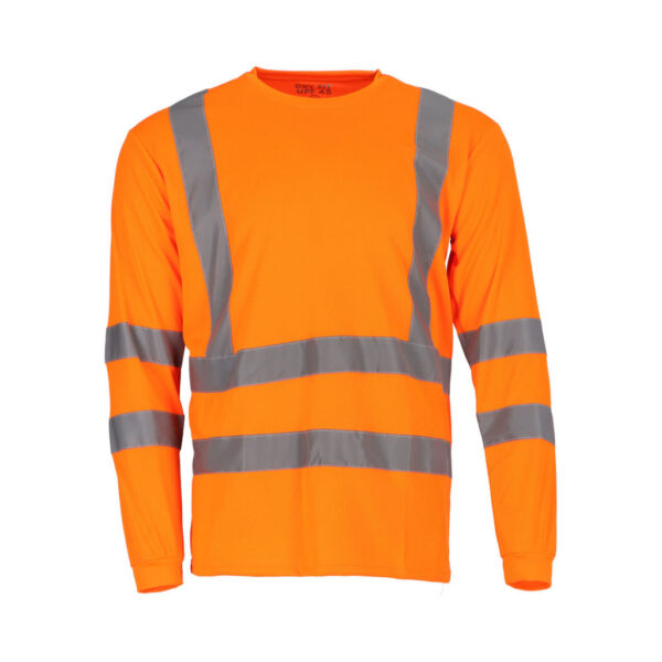 Polera Dry Fit Hombre ML Fluor Cuello Redondo - DryFit y DryFresh | MerchLAB