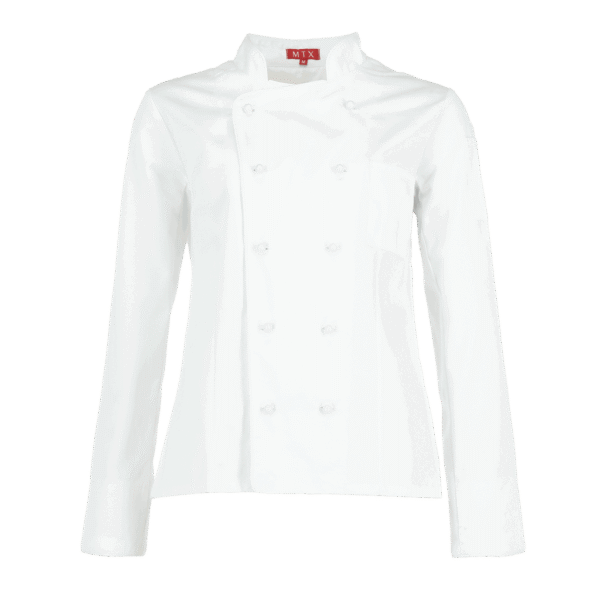 CHAQUETA CHEF GABARDINA MUJER, detalle - Gastronómico | MerchLAB
