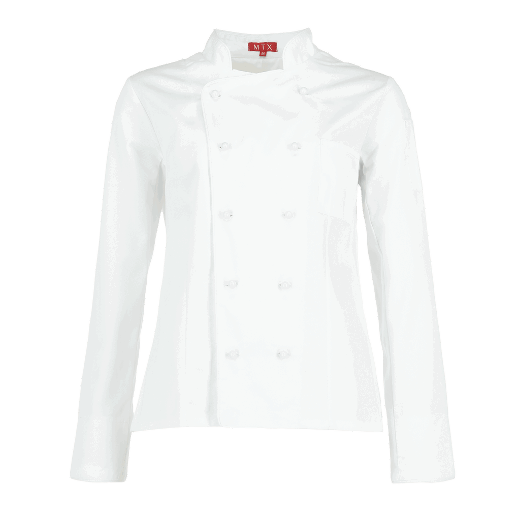 CHAQUETA CHEF GABARDINA MUJER 1 CHAQUETA CHEF GABARDINA MUJER, detalle - Gastronómico | MerchLAB