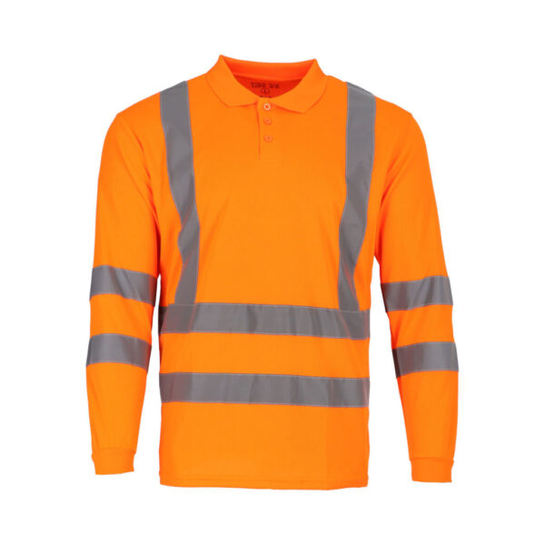 Polera Dry Fit Hombre ML Fluor Cuello Camisero - DryFit y DryFresh | MerchLAB