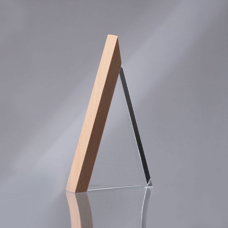 Trofeo Galvano de Madera y Cristal "Triangle" 4 Trofeo Galvano de Madera y Cristal "Triangle" - Imagen 4