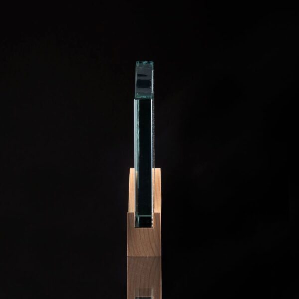 Trofeo Galvano de Madera y Cristal "Curve" 4 Trofeo Galvano de Madera y Cristal "Curve", foto 4 - Galvano Corporativo | MerchLAB