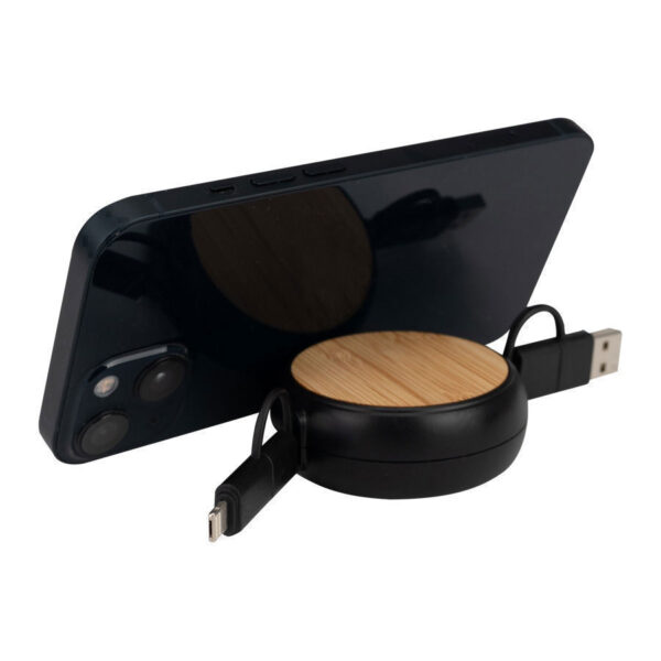 Connect Multicargador Retráctil 4 en 1 de ABS/Bamboo 10 Connect Multicargador Retráctil 4 en 1 de ABS/Bamboo - Imagen 10