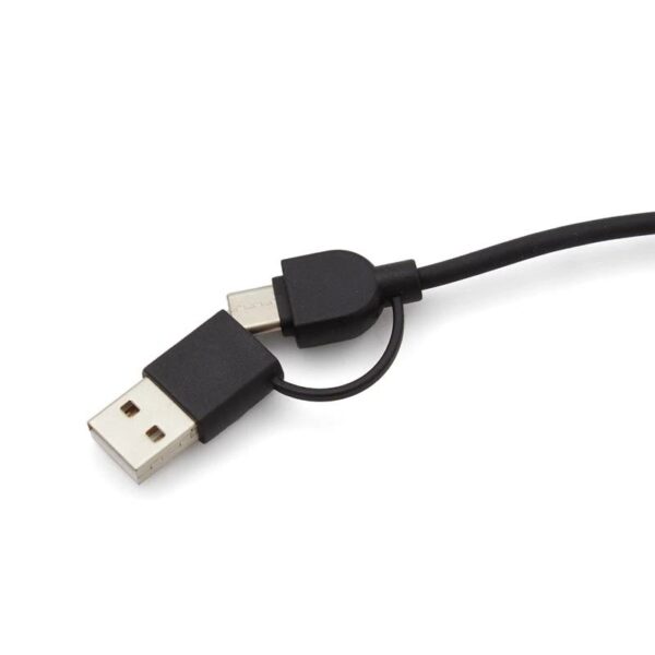 Cable 3 en 1 Bamboo, vista 2 - Cable Conector | MerchLAB