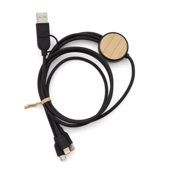 Cable 3 en 1 Bamboo, foto 4 - Cable Conector | MerchLAB
