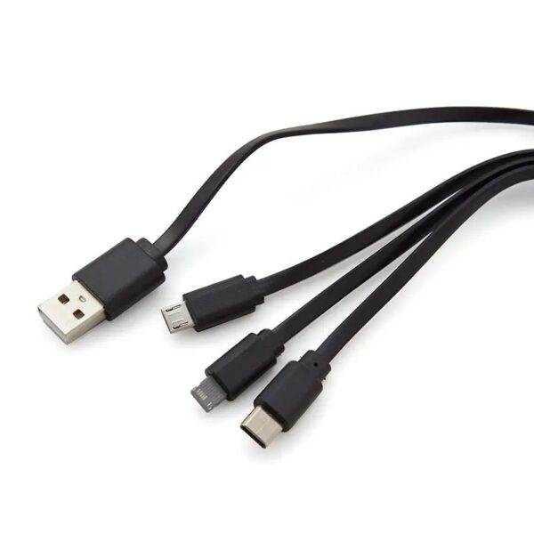 Cable 3 en 1 Land, vista 2 - Cable Conector | MerchLAB