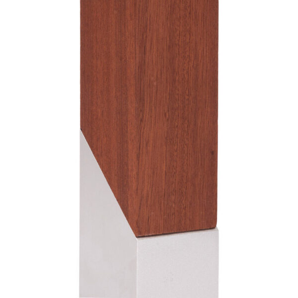 Bloque Trofeo de Acero y Madera "LUKAS", detalle - Galvanos y premios | MerchLAB