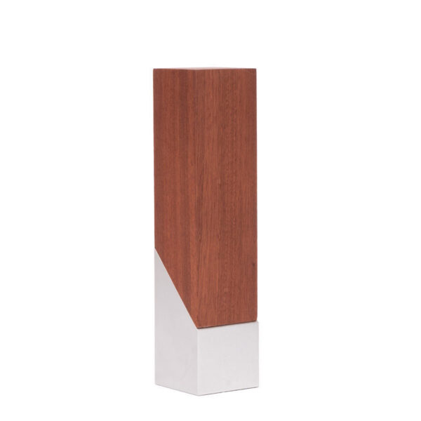 Bloque Trofeo de Acero y Madera "LUKAS", vista 2 - Galvanos y premios | MerchLAB