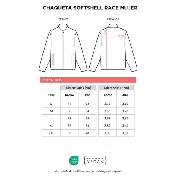 Chaqueta Softshell Race Mujer - Imagen 10