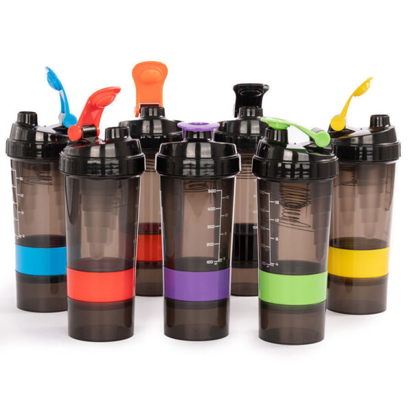 Vaso Gym para batidos proteína "SHAKE", con 4 compartimentos. - Vasos | MerchLAB