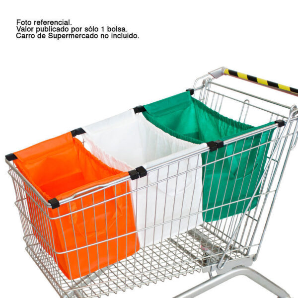 Bolsa Reutilizable Cart, vista 2 - Bolsas de TNT | MerchLAB