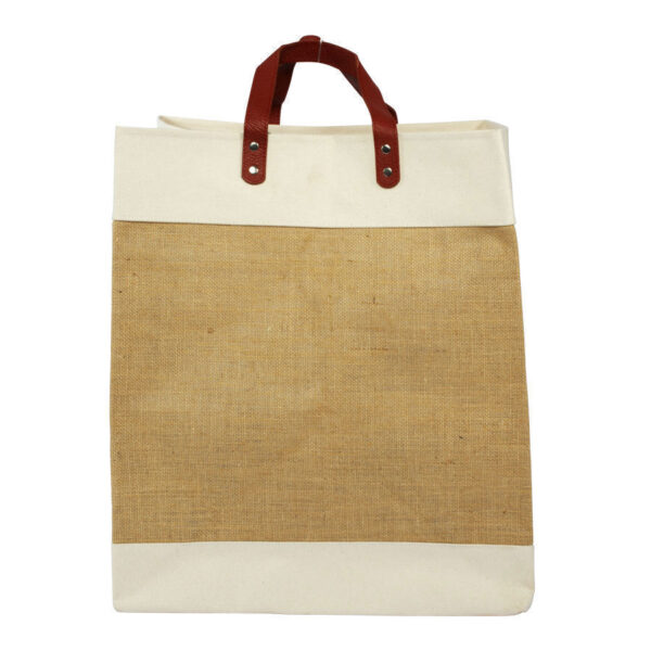 12oz Yute/Canvas Laundry Bag, vista 2 - Bolsas de Algodón | MerchLAB