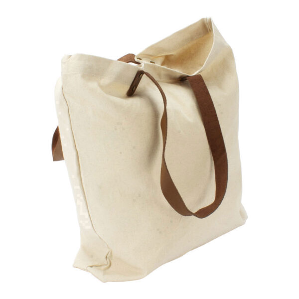 Bolsa de Compras 10oz Canvas asas Cuero 5 Bolsa de Compras 10oz Canvas asas Cuero - Imagen 5