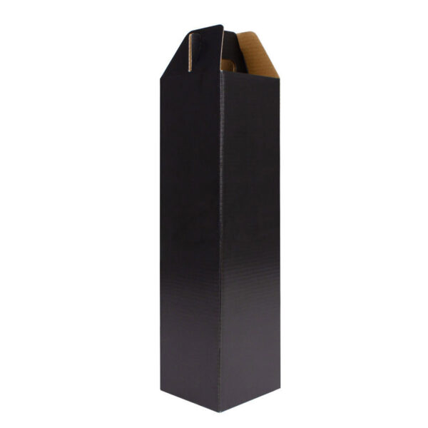 Caja autoarmable con asas, para 1 botella de Vino, vista 2 - Accesorios de Vino | MerchLAB