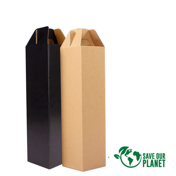 Caja autoarmable con asas, para 1 botella de Vino 6 Caja autoarmable con asas, para 1 botella de Vino, foto 6 - Accesorios de Vino | MerchLAB