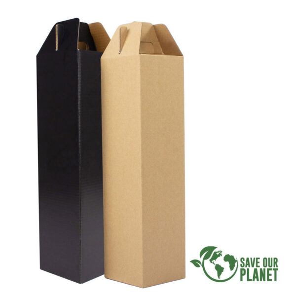 Caja autoarmable con asas, para 1 botella de Vino 5 Caja autoarmable con asas, para 1 botella de Vino, foto 5 - Accesorios de Vino | MerchLAB