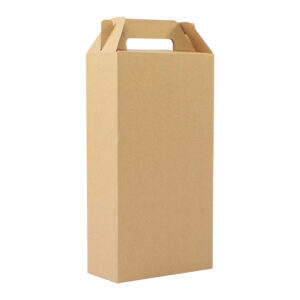 Caja autoarmable con asas, para 2 botellas de Vino - Accesorios de Vino | MerchLAB