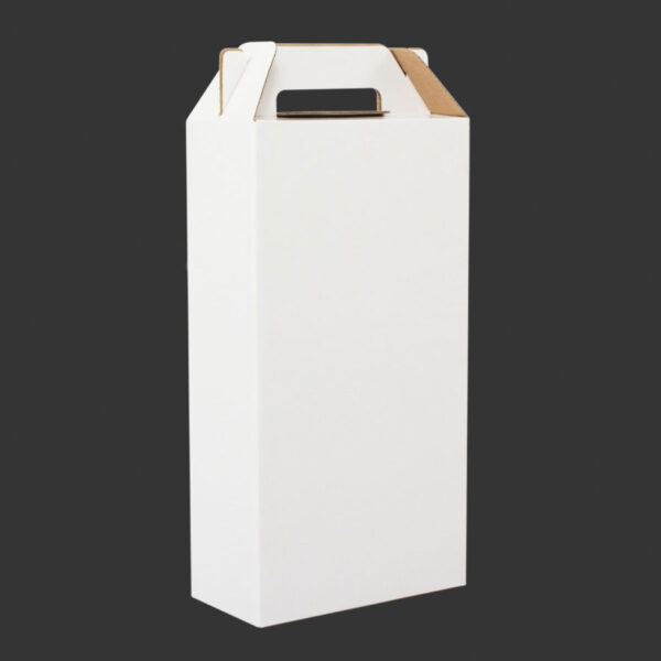 Caja autoarmable con asas, para 2 botellas de Vino, detalle - Accesorios de Vino | MerchLAB
