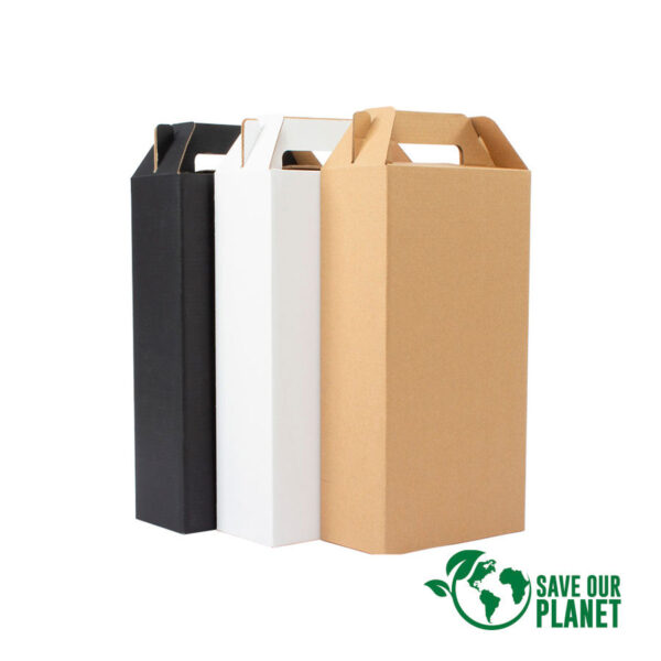 Caja autoarmable con asas, para 2 botellas de Vino 8 Caja autoarmable con asas, para 2 botellas de Vino, foto 8 - Accesorios de Vino | MerchLAB