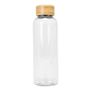 Botella PET tapa bamboo "AINOA" 550cc