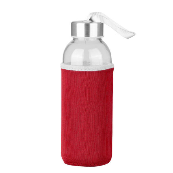 Botella de Vidrio Silica con funda de Neopreno 440cc, detalle - Botellas de Vidrio | MerchLAB