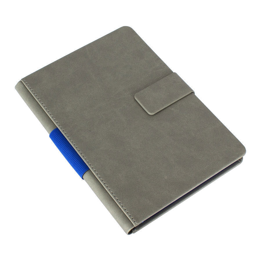 Cuaderno Gris cierre imantado 2 Cuaderno Gris cierre imantado, vista 2 - Cuadernos Corporativos | MerchLAB
