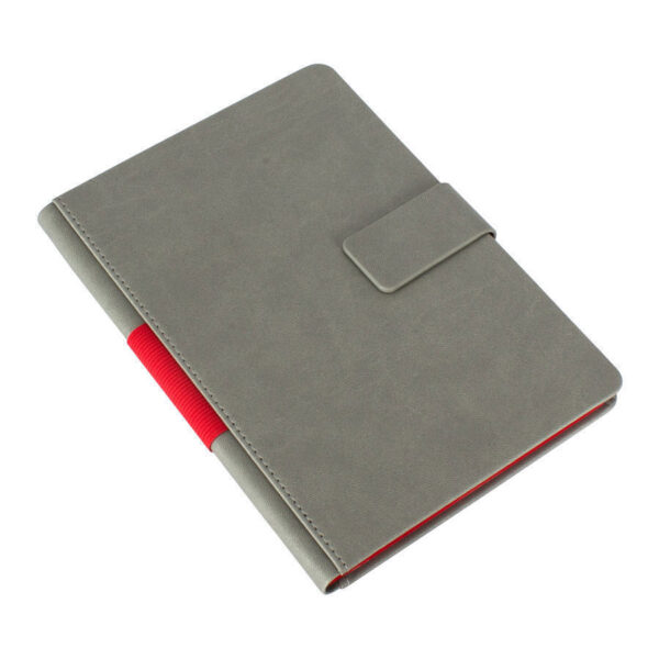 Cuaderno Gris cierre imantado 4 Cuaderno Gris cierre imantado, foto 4 - Cuadernos Corporativos | MerchLAB