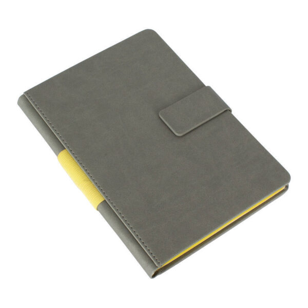 Cuaderno Gris cierre imantado 8 Cuaderno Gris cierre imantado, foto 8 - Cuadernos Corporativos | MerchLAB