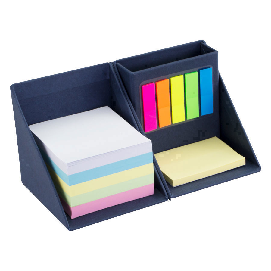Memo Set Cubo Ecológico Porta-Lápices 2 Memo Set Cubo Ecológico Porta-Lápices, detalle - Lápices Personalizados | MerchLAB