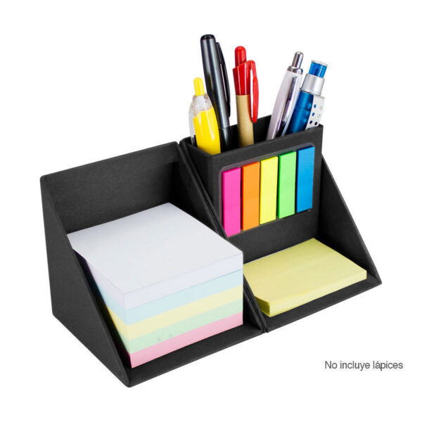 Memo Set Cubo Ecológico Porta-Lápices, vista 2 - Lápices Personalizados | MerchLAB