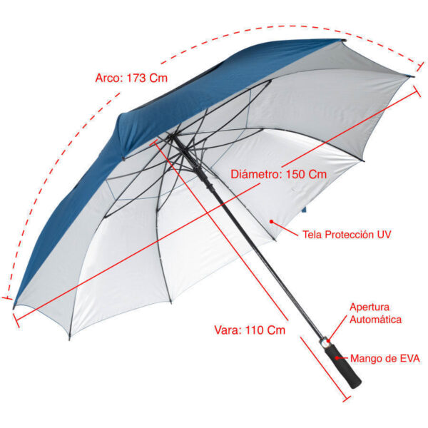 Paraguas Gigante de Golf WINDPROOF, tela UV, vista 2 - Paraguas | MerchLAB