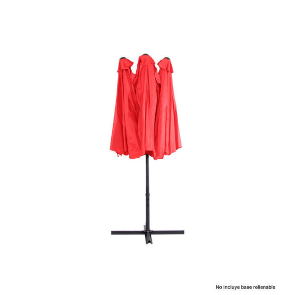 Quitasol ovalado "Twins" 4.55x2.7M, detalle - Quitasoles | MerchLAB