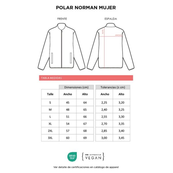 Polar Norman Mujer, vista 2 - Micropolar y Polerones | MerchLAB