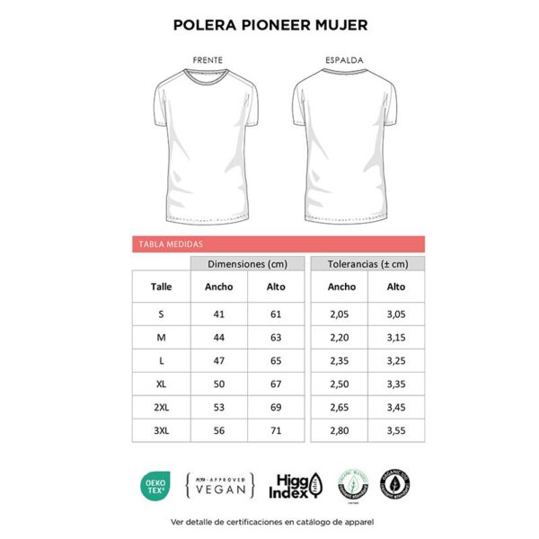 Polera Pioneer Mujer, vista 2 - Poleras | MerchLAB