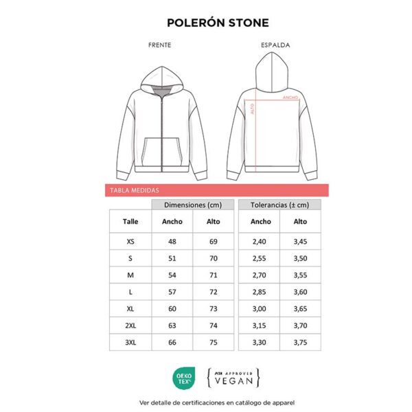 Polerón Stone, vista 2 - Polerones | MerchLAB