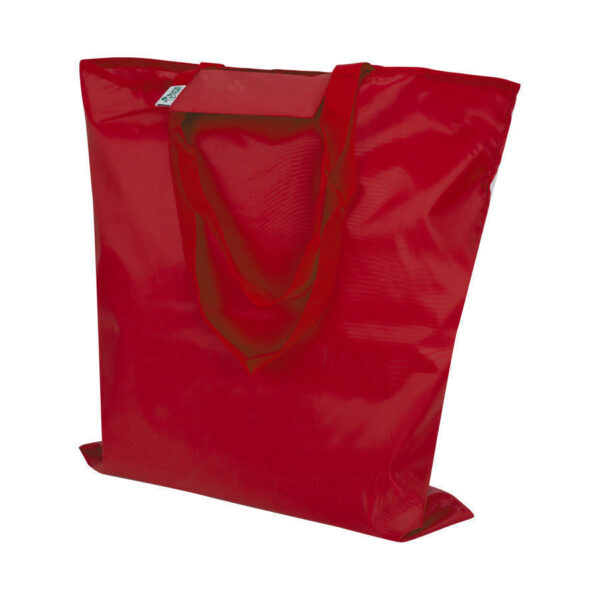 Bolsa de compras plegable en tela RPET 4 Bolsa de compras plegable en tela RPET, foto 4 - Bolsas de Poliester | MerchLAB