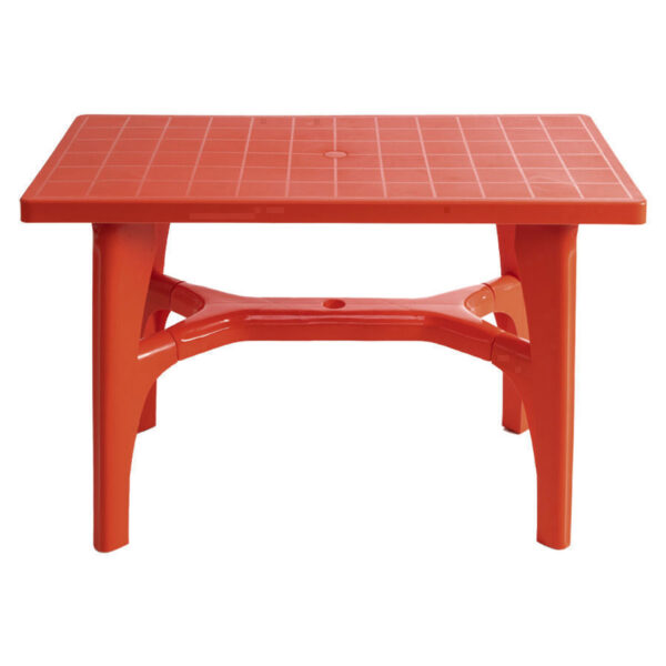 Mesa Plástica Rectangular, detalle - Camping | MerchLAB