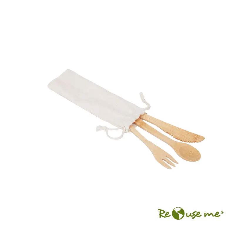 Set Cutlery Bamboo 2 Set Cutlery Bamboo - Imagen 2