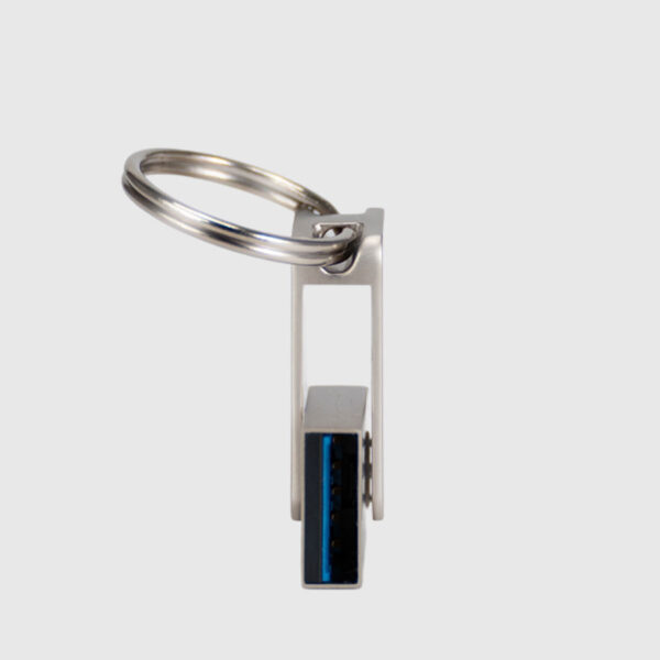 USB 3.0 Mini-Pendrive "Giro" de Acero inoxidable 16GB, vista 2 - Pendrives | MerchLAB