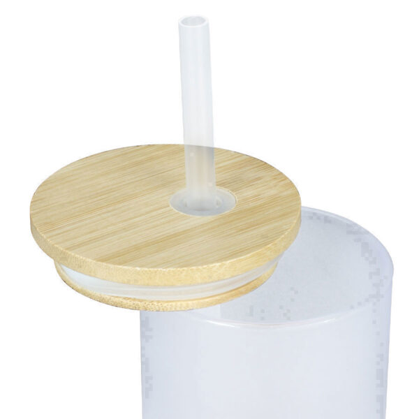 Botella Vidrio Borosilicato Sublimación, tapa Bamboo 500cc 10 Botella Vidrio Borosilicato Sublimación, tapa Bamboo 500cc - Imagen 10