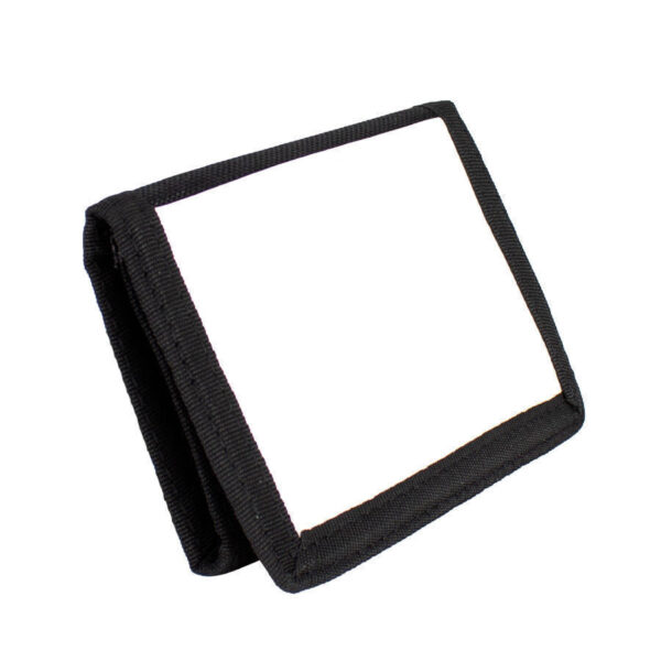 Billetera de tela negra, para Sublimación, vista 2 - Accesorios | MerchLAB