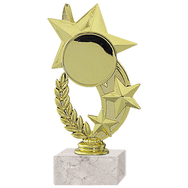 Trofeo Plástico Estrella Curva RP-8909 1 Trofeo Plástico Estrella Curva RP-8909 - Base para Trofeo | MerchLAB