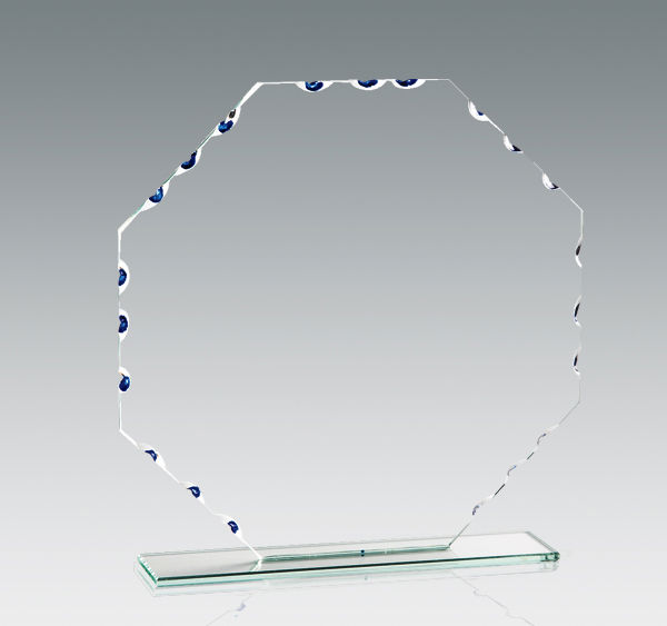 Galvano Cristal Octagonal 2376 2 Galvano Cristal Octagonal 2376, vista 2 - Galvanos y premios | MerchLAB