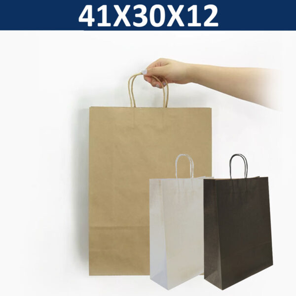 Bolsa Papel Kraft BP12 4 Bolsa Papel Kraft BP12, foto 5 - Bolsas de Papel | MerchLAB