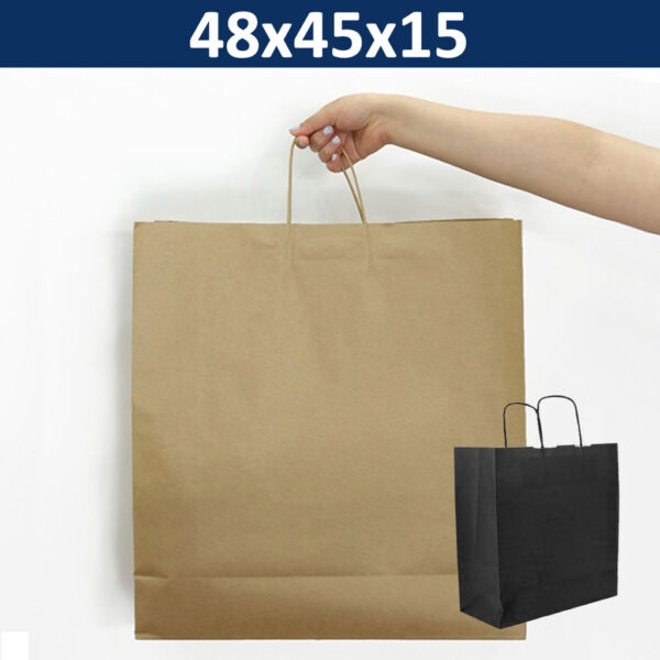 Bolsa Papel Kraft BP15, foto 4 - Bolsas de Papel | MerchLAB