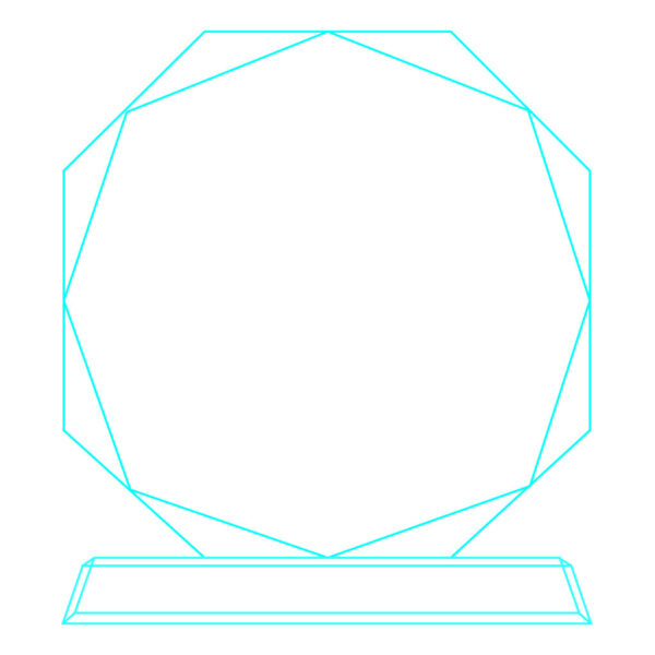 Galvano Cristal Octagonal 5105 5 Galvano Cristal Octagonal 5105, foto 5 - Galvanos y premios | MerchLAB