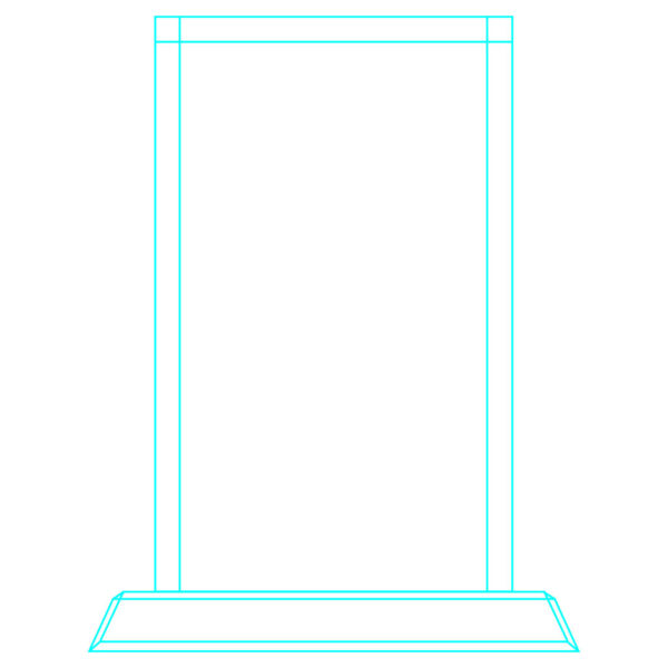 Galvano Cristal Rectangular 6308, detalle - Galvanos y premios | MerchLAB