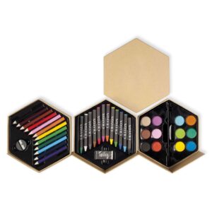 Bolígrafo Lápices Colores y Pinturas Hexagonal set B20 - Bolígrafos de Plástico | MerchLAB